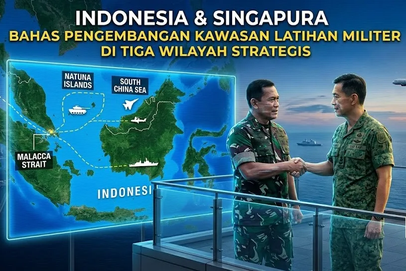 Indonesia dan Singapura Bahas Pengembangan Kawasan Latihan Militer di Tiga Wilayah Strategis