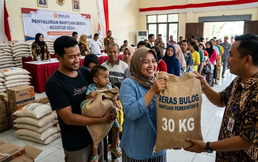 Pemerintah Mulai Salurkan Bantuan Beras 30 Kg untuk 33 Juta Keluarga pada Agustus